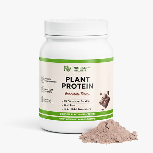 Nutrissify Vegan Plant Protein Powder - Rich Chocolate with 21g Protein, Dairy Free