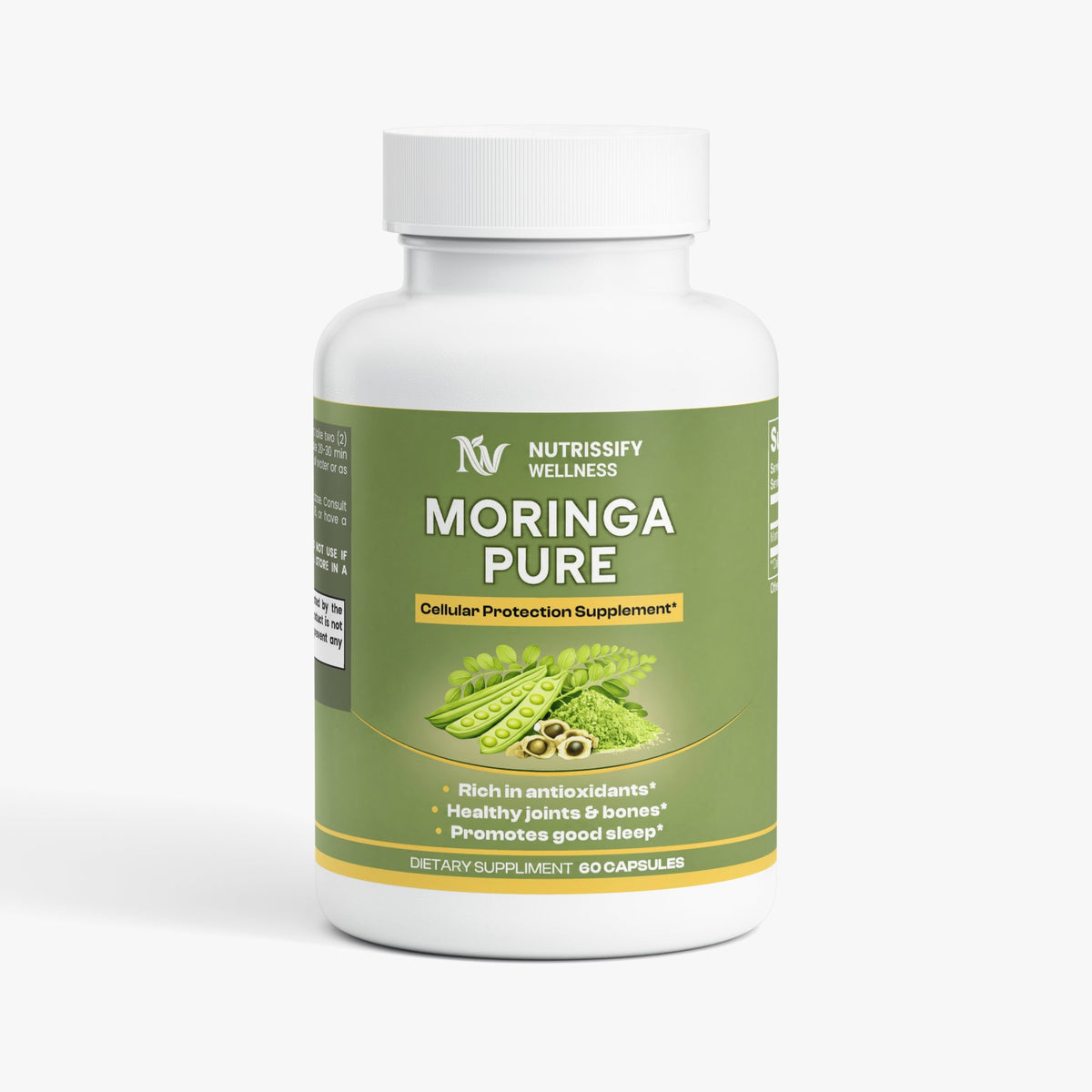 Nutrissify Wellness Pure Moringa Capsules – Superior Antioxidant Support for Your Daily Wellness