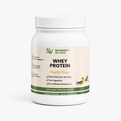 Nutrissify Advanced Whey Protein Isolate – Premium Vanilla Protein, 22g for Optimal Muscle Recovery