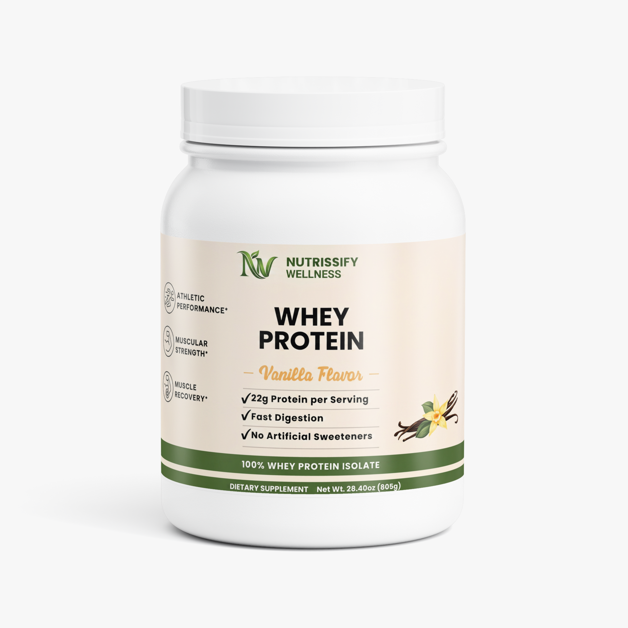 Advanced 100% Whey Protein Isolate (Vanilla)