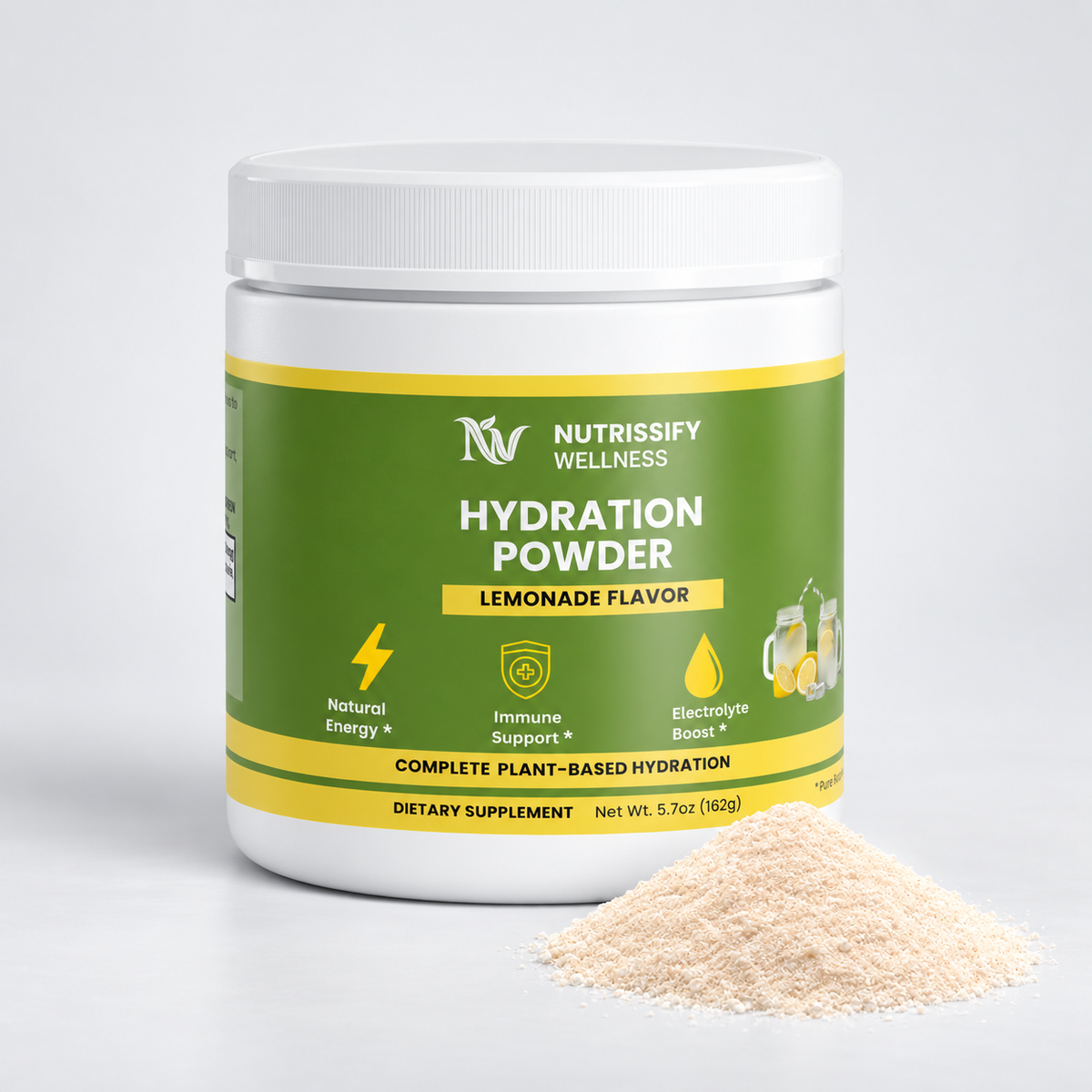 Nutrissify Wellness- Hydration Powder – Lemonade, Electrolyte Drink Mix