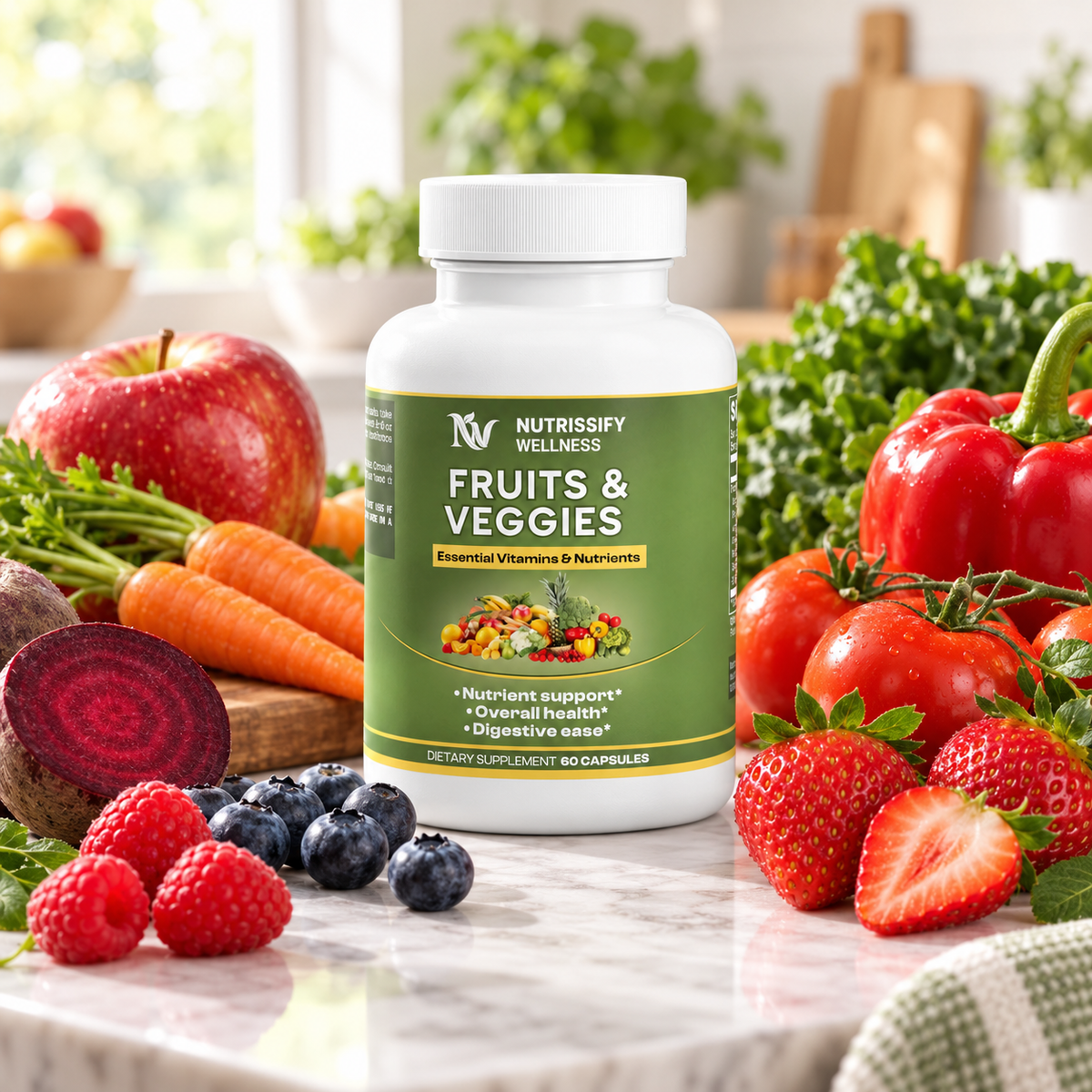 Wellness Fruits and Veggies Capsules: Your Easy Path to Daily Nutrition