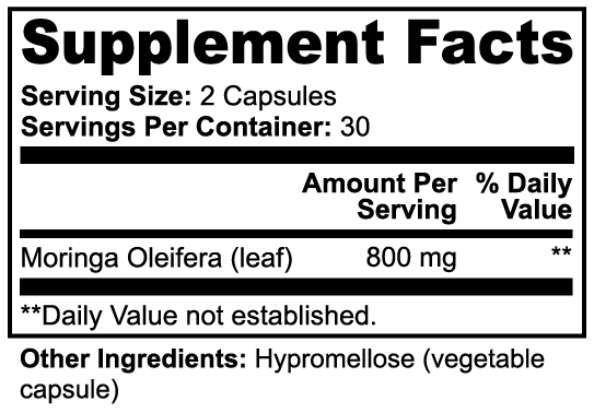 Nutrissify Wellness Pure Moringa Capsules – Superior Antioxidant Support for Your Daily Wellness
