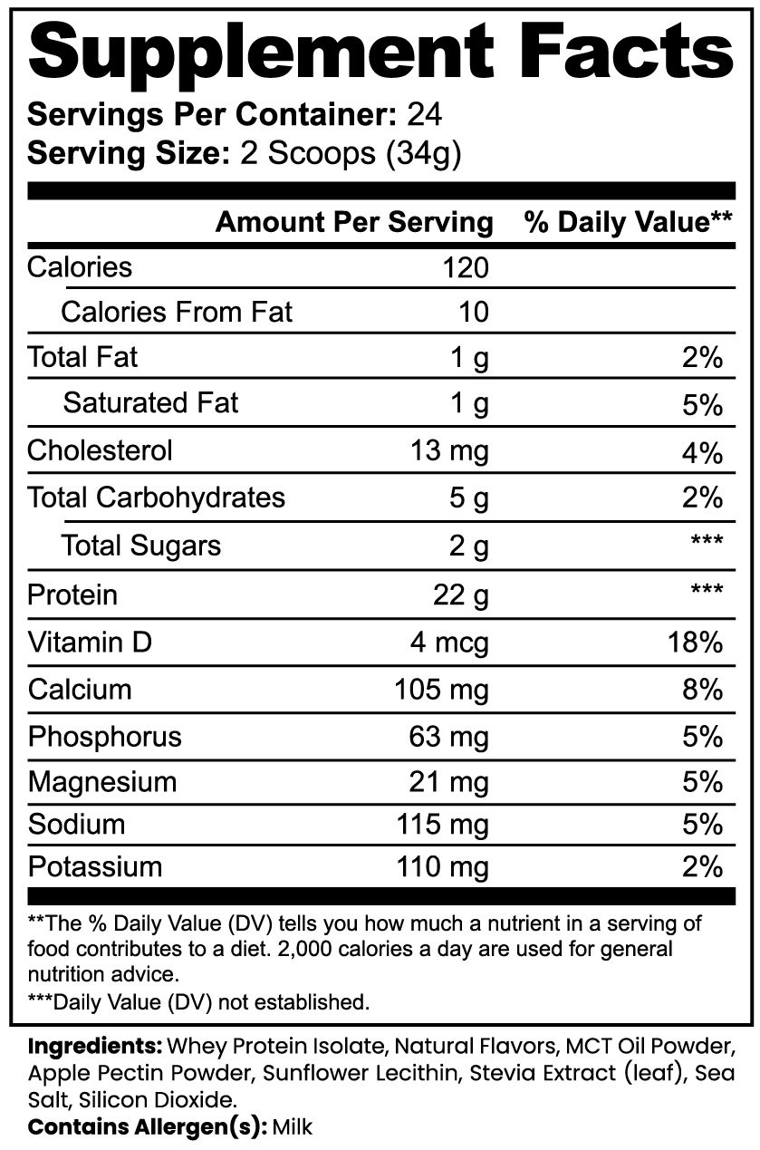 Nutrissify Advanced Whey Protein Isolate – Premium Vanilla Protein, 22g for Optimal Muscle Recovery