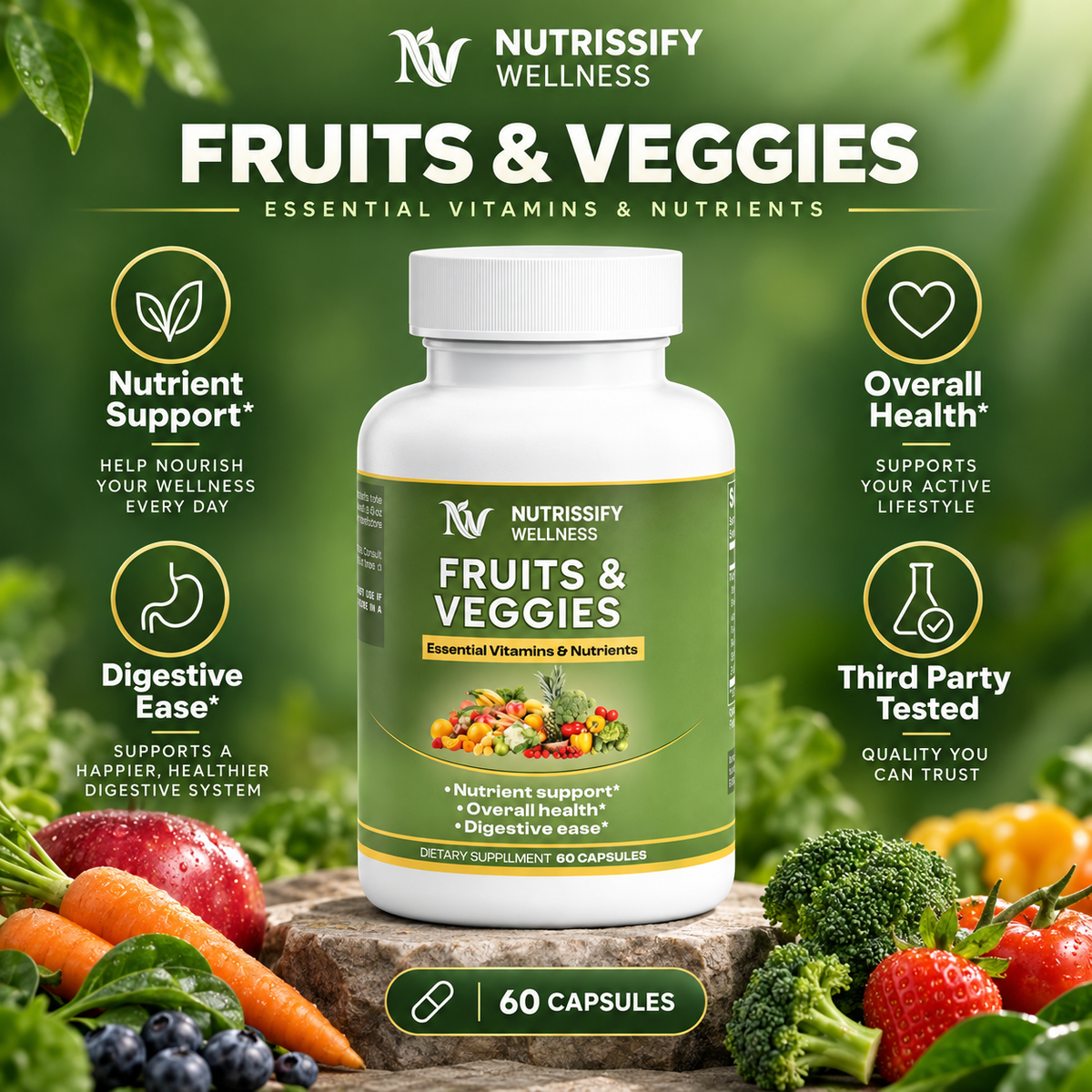 Wellness Fruits and Veggies Capsules: Your Easy Path to Daily Nutrition