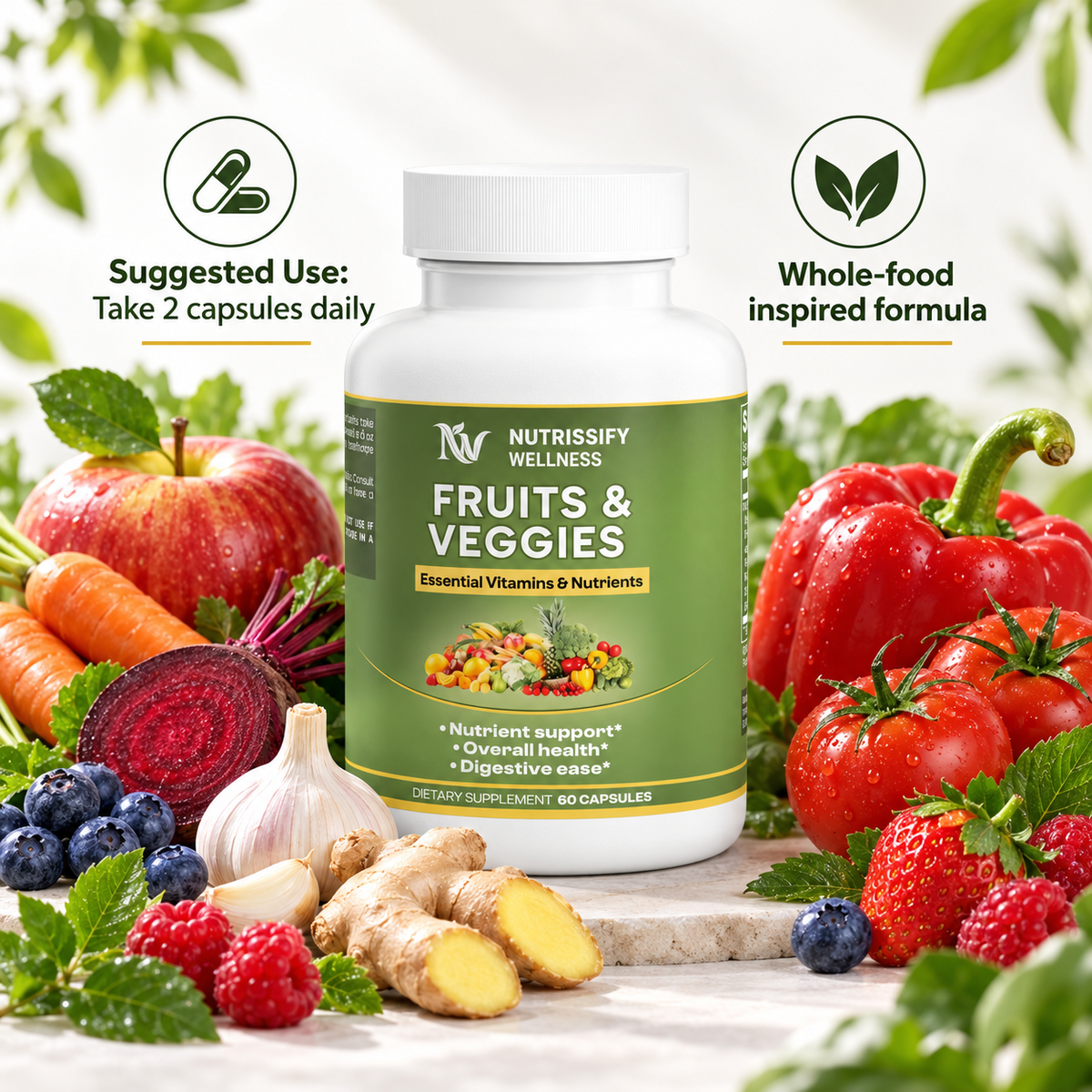 Wellness Fruits and Veggies Capsules: Your Easy Path to Daily Nutrition