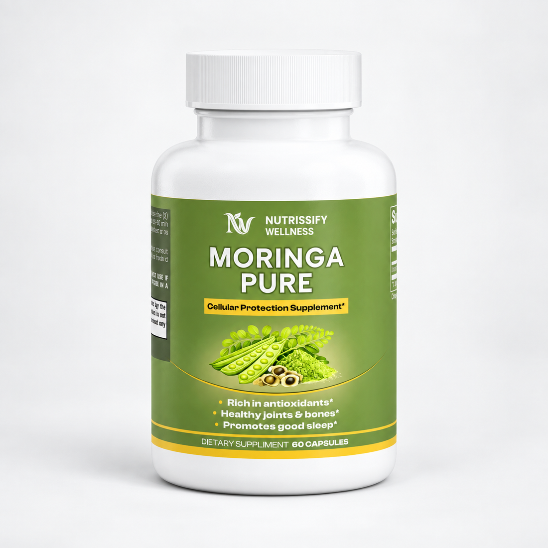 Nutrissify Wellness Pure Moringa Capsules – Superior Antioxidant Support for Your Daily Wellness