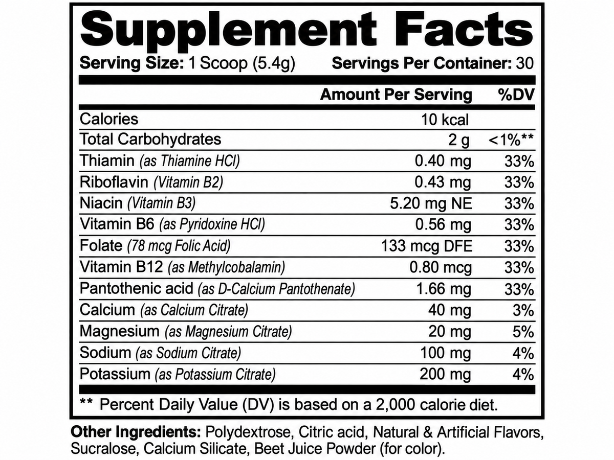 Nutrissify Wellness Lychee Electrolyte Hydration Powder - Refreshing Plant-Based Drink Mix