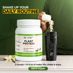 Nutrissify Wellness Vegan Plant Protein Powder - 20g Protein, Dairy Free Vanilla Delight